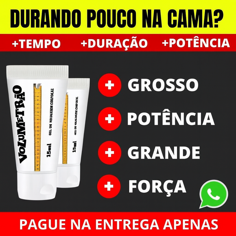 Gel Volumetrão - Mais Volume e Ereção | Aprovado pela ANVISA