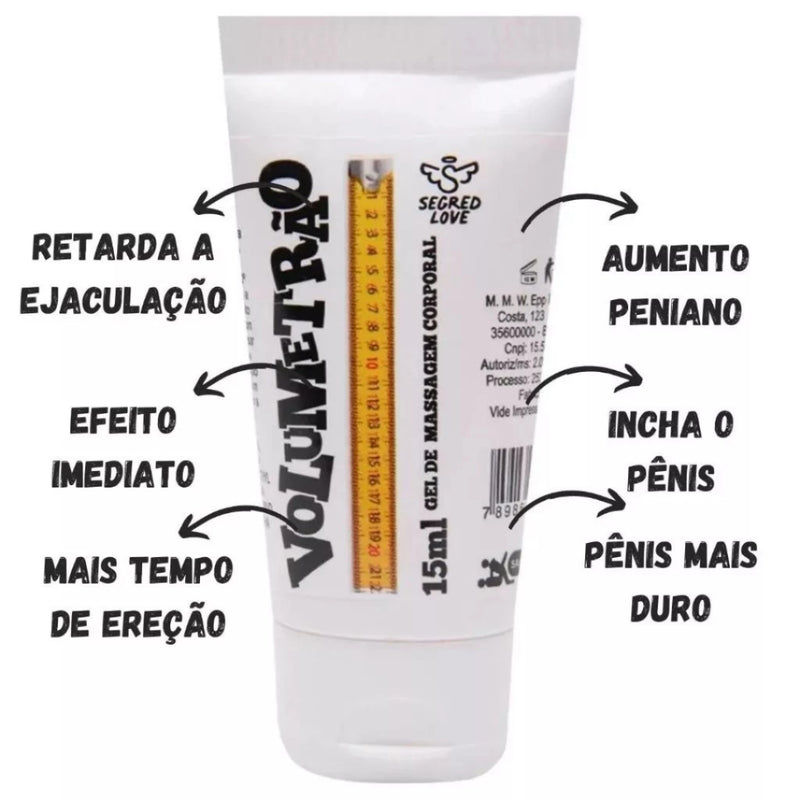Gel Volumetrão - Mais Volume e Ereção | Aprovado pela ANVISA